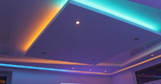 Натяжной потолок с подсветкой Шатура, цена от 2134 руб.